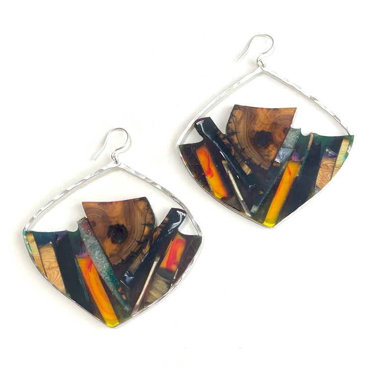 Up-cycled Limited Edition Artist Series Collection Earring