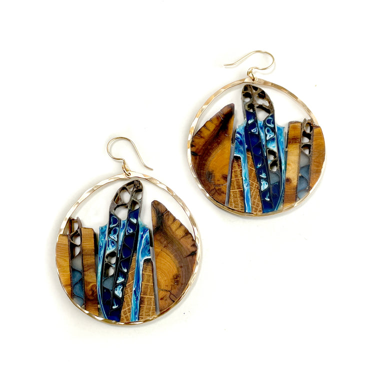 Up-cycled Limited Edition Artist Series Collection Earring