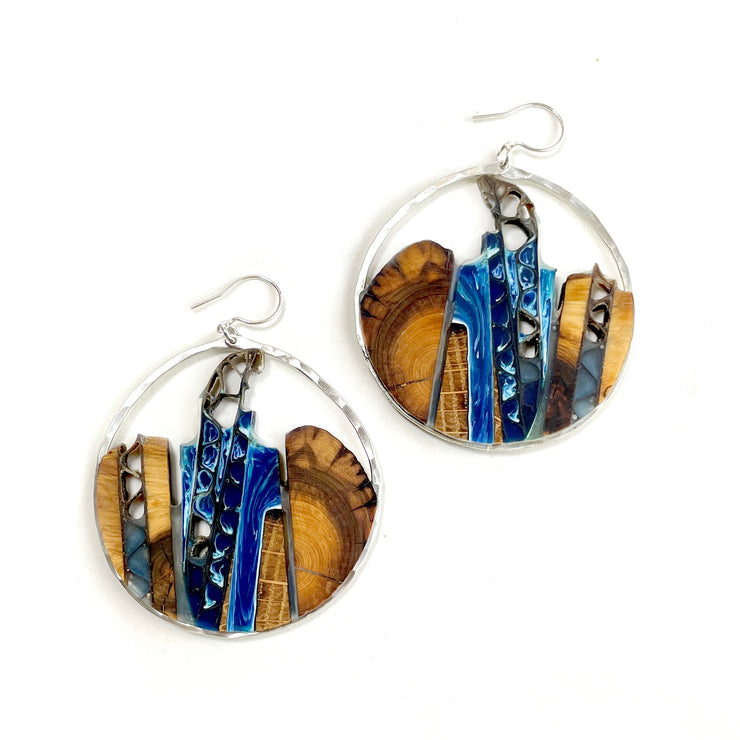 Up-cycled Limited Edition Artist Series Collection Earring