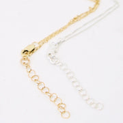 Branch and Barrel necklace clasp and extender examples - sterling silver and 14 karat gold-fill